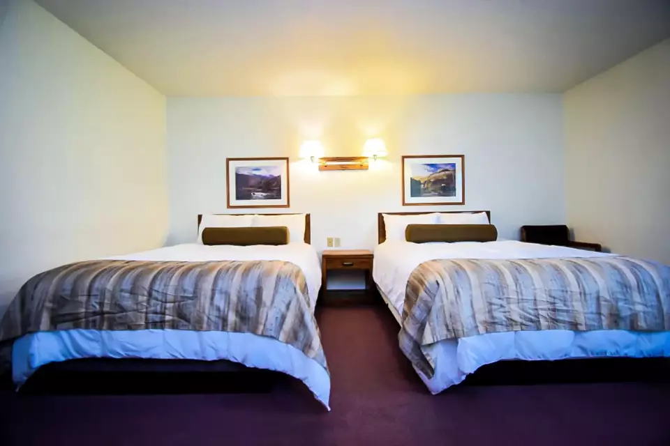 Each room features 2 comfortable, queen size beds.